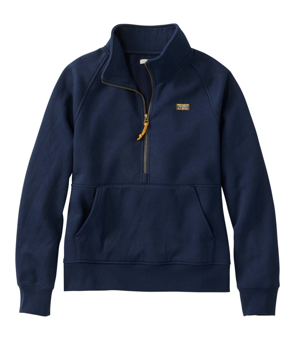 L.L.Bean Women's Mountain Classic Sweatshirt, Half-Zip Classic Navy