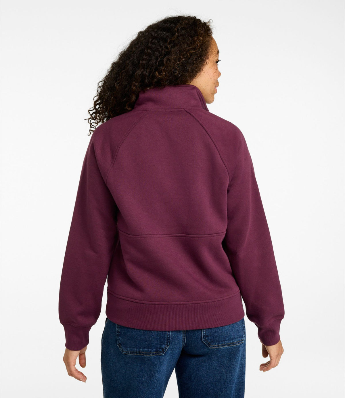 L.L.Bean Women's Mountain Classic Sweatshirt, Half-Zip Classic Navy