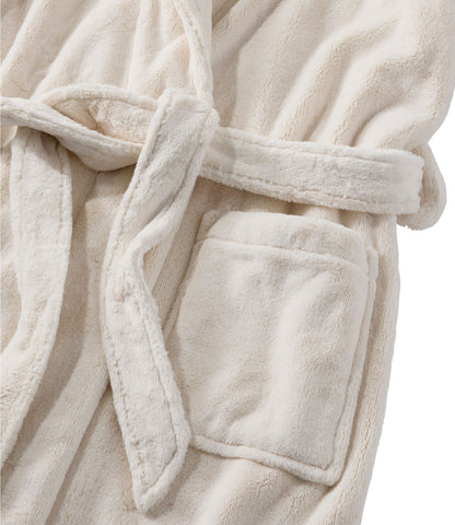 L.L.Bean Women's Wicked Plush Robe, Shawl Collar Brown Birch