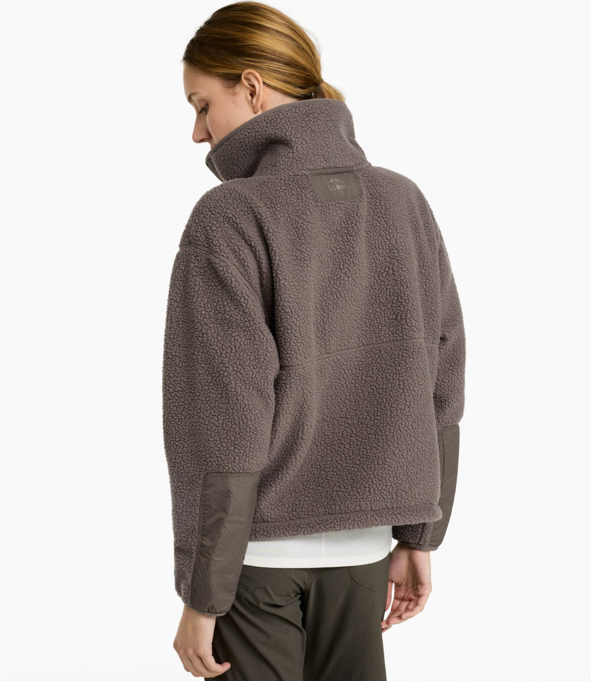 L.L.Bean Women's Mountainside Fleece 1/2-Zip Pullover Bone