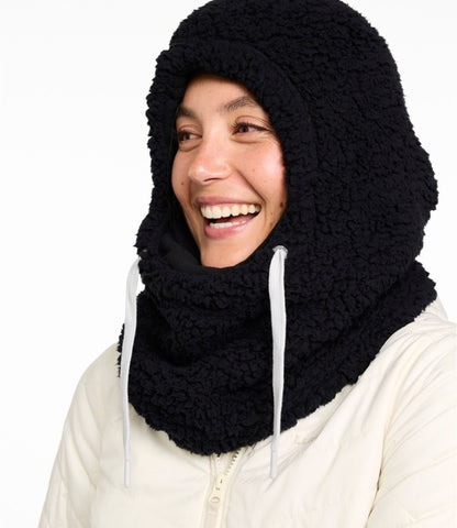 L.L.Bean Women's Turtle Fur Comfort Lush™ High Pile Fleece Booter Overhood Natural