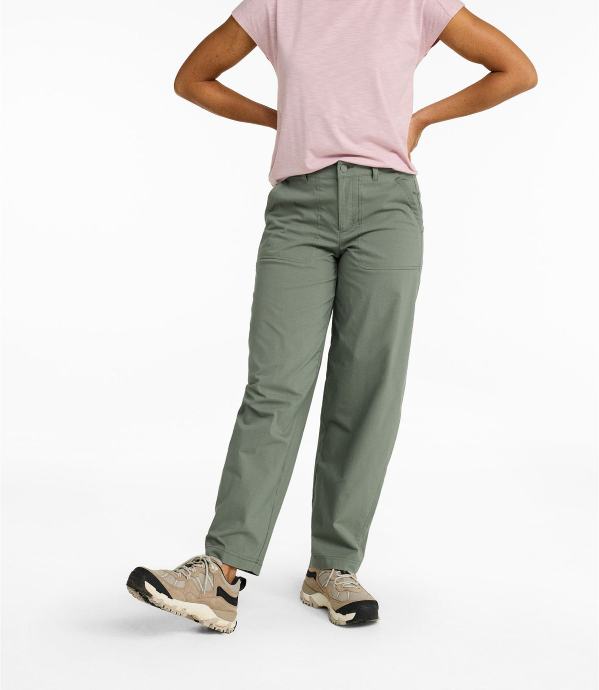 L.L.Bean Women's Mountainside Ripstop Barrel Pant Dark Cinder