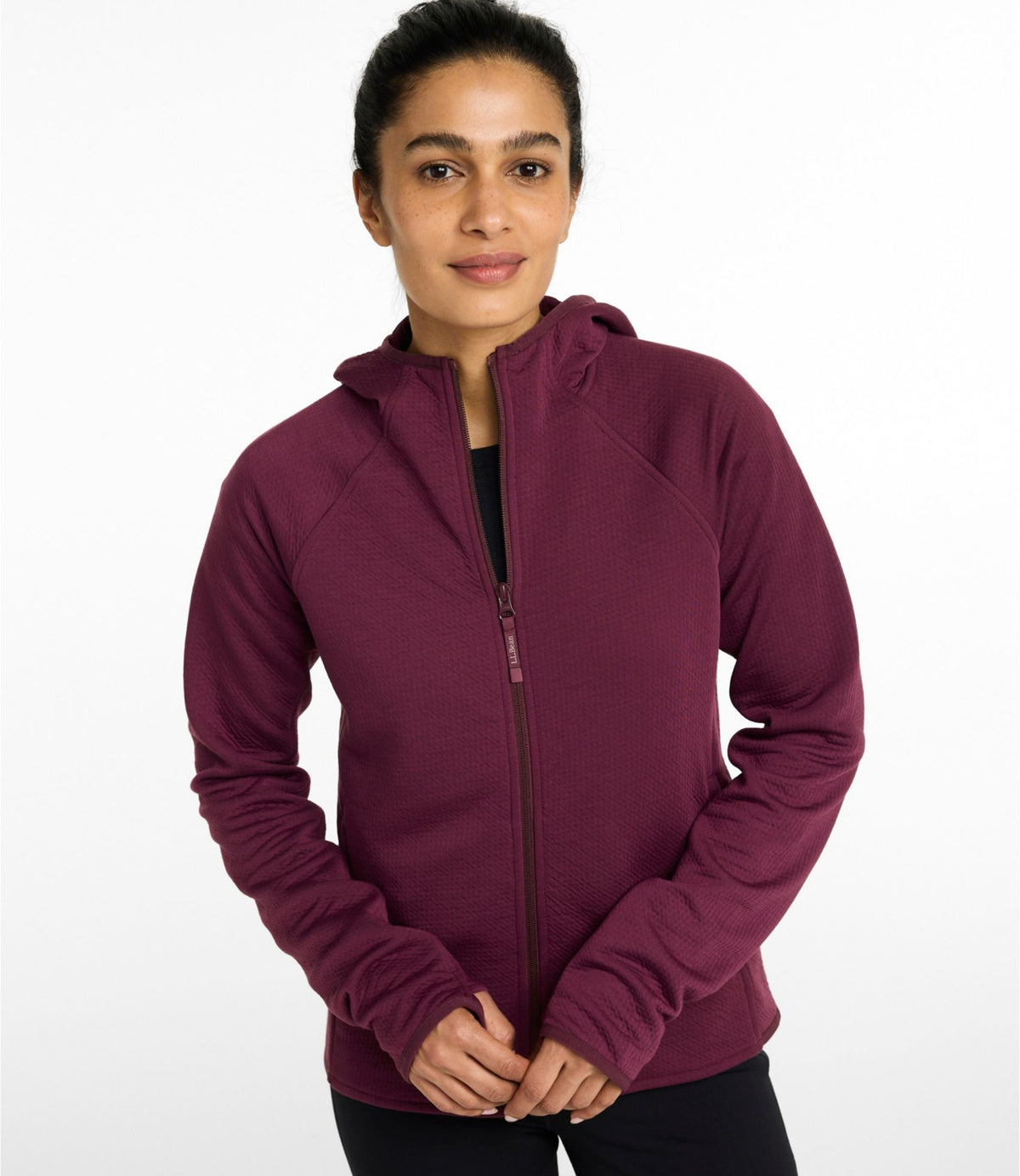 L.L.Bean Women's VentureTek Full-Zip Hoodie Antique Lilac