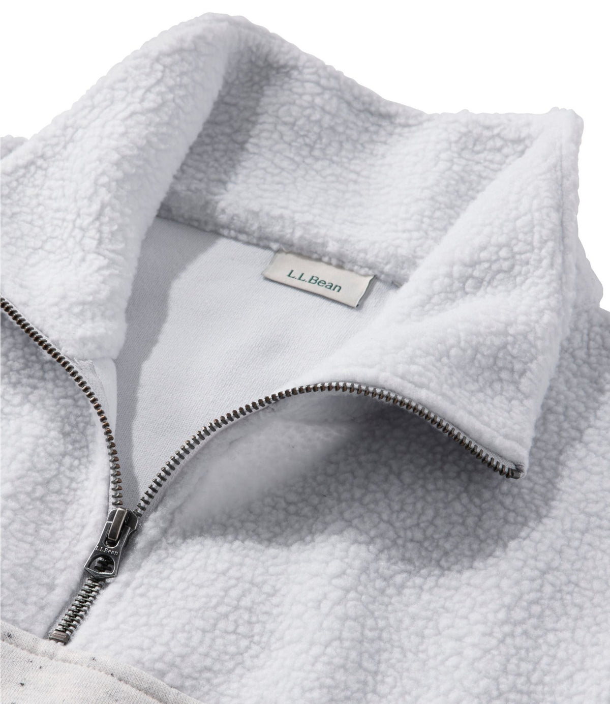 L.L.Bean Women's Double L® Soft Donegal Sweatshirt, Quarter-Zip Novelty Deepest Brown Donegal