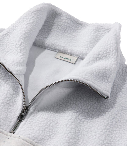 L.L.Bean Women's Double L® Soft Donegal Sweatshirt, Quarter-Zip Novelty Deepest Brown Donegal