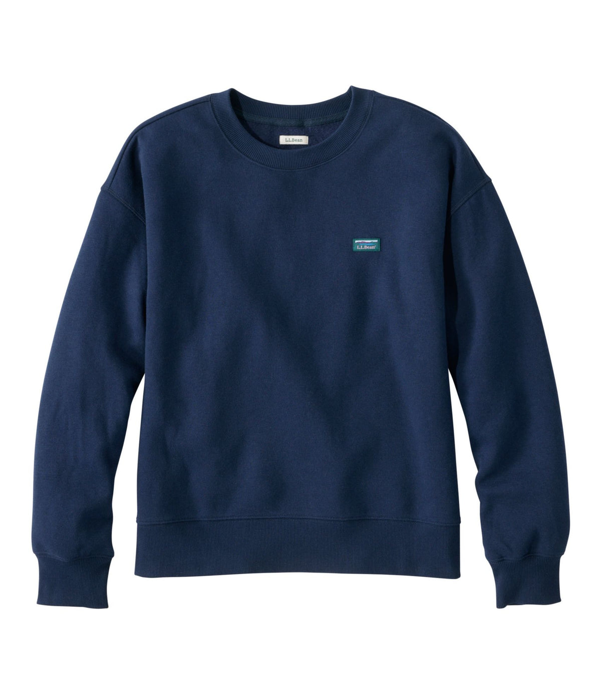 L.L.Bean Women's Mountain Classic Sweatshirt, Crewneck Classic Navy