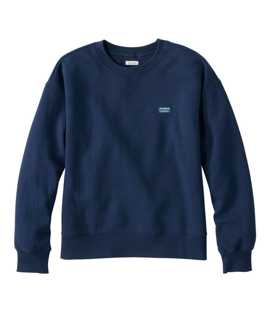 L.L.Bean Women's Mountain Classic Sweatshirt, Crewneck Classic Navy