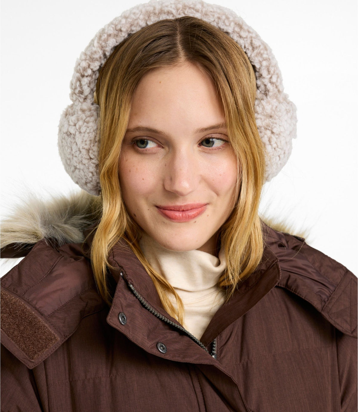 L.L.Bean Women's Turtle Fur Whiteout Ear Muffs Graphite