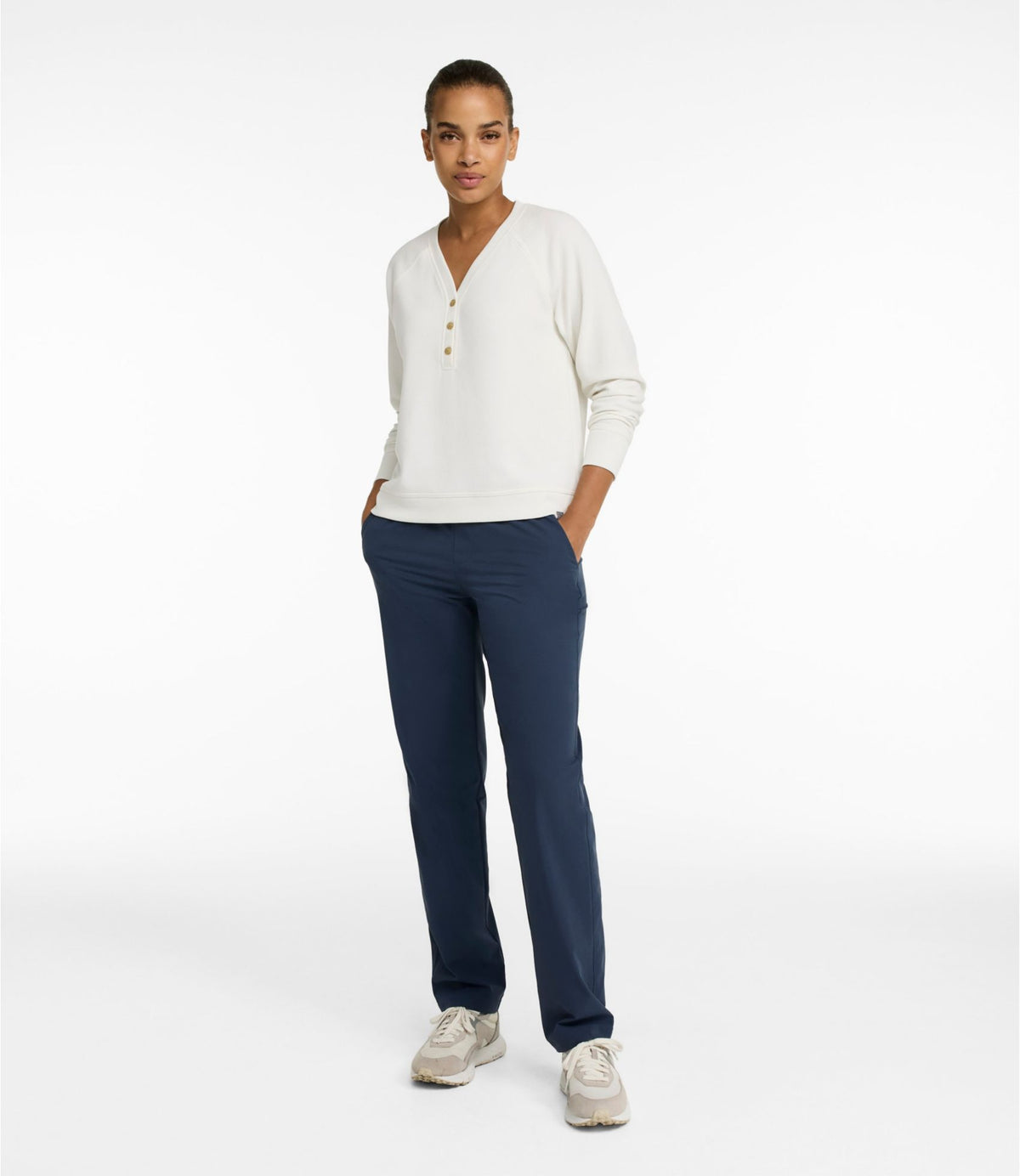 L.L.Bean Women's Multisport Pull-On Pant Alloy Gray