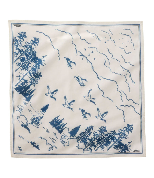 L.L.Bean Women's Whisperweight Bandana Bone Mallards