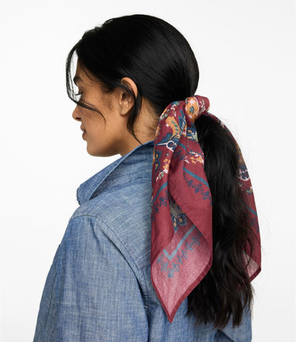 L.L.Bean Women's Whisperweight Bandana Bone Mallards