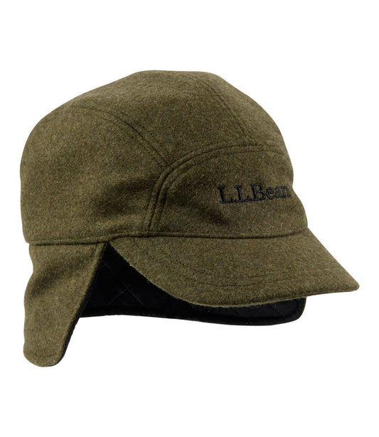 L.L.Bean Adults' Maine Guide Wool Cap with PrimaLoft®, Solid Kelp Green