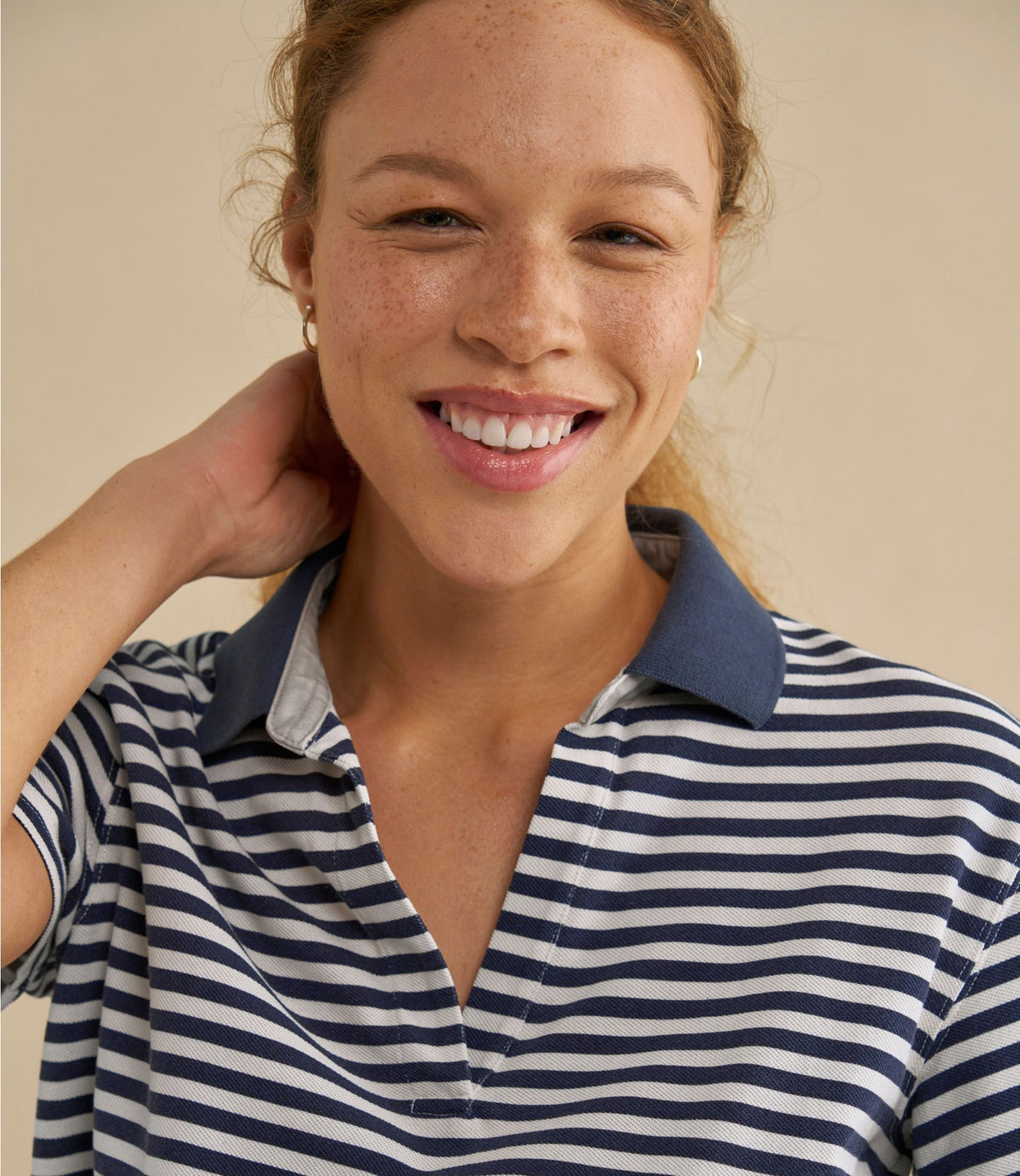L.L.Bean Women's Casco Bay Polo, Short-Sleeve Stripe