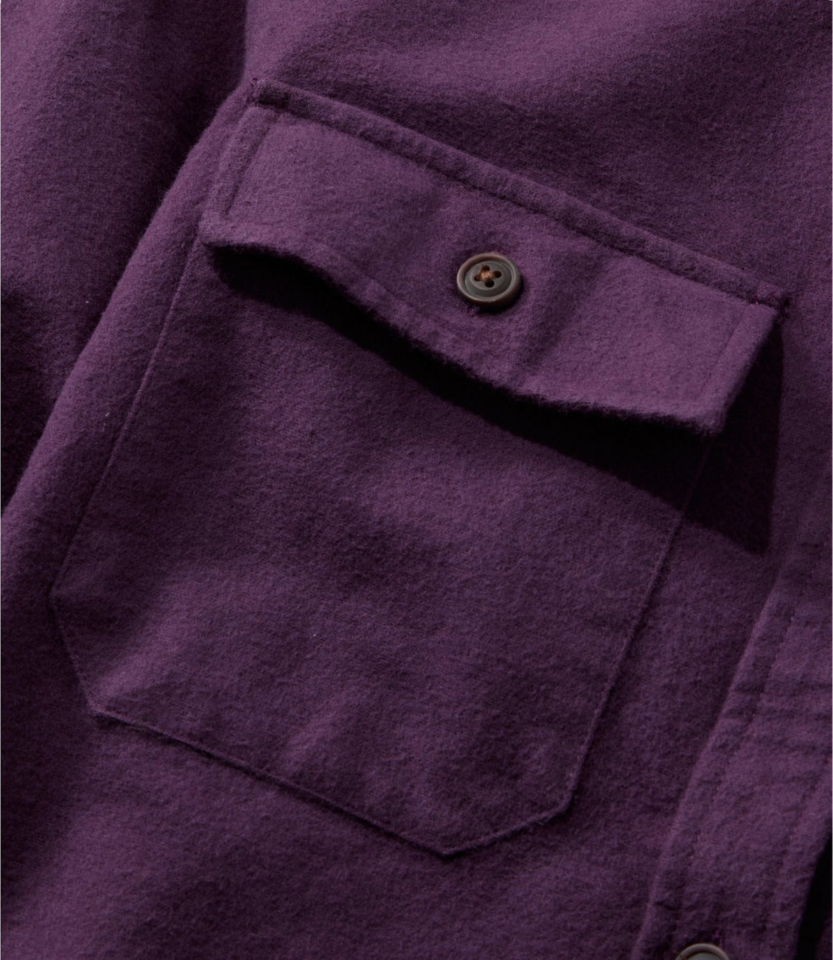 L.L.Bean Women's Vintage Chamois Shirt Deepest Brown Heather
