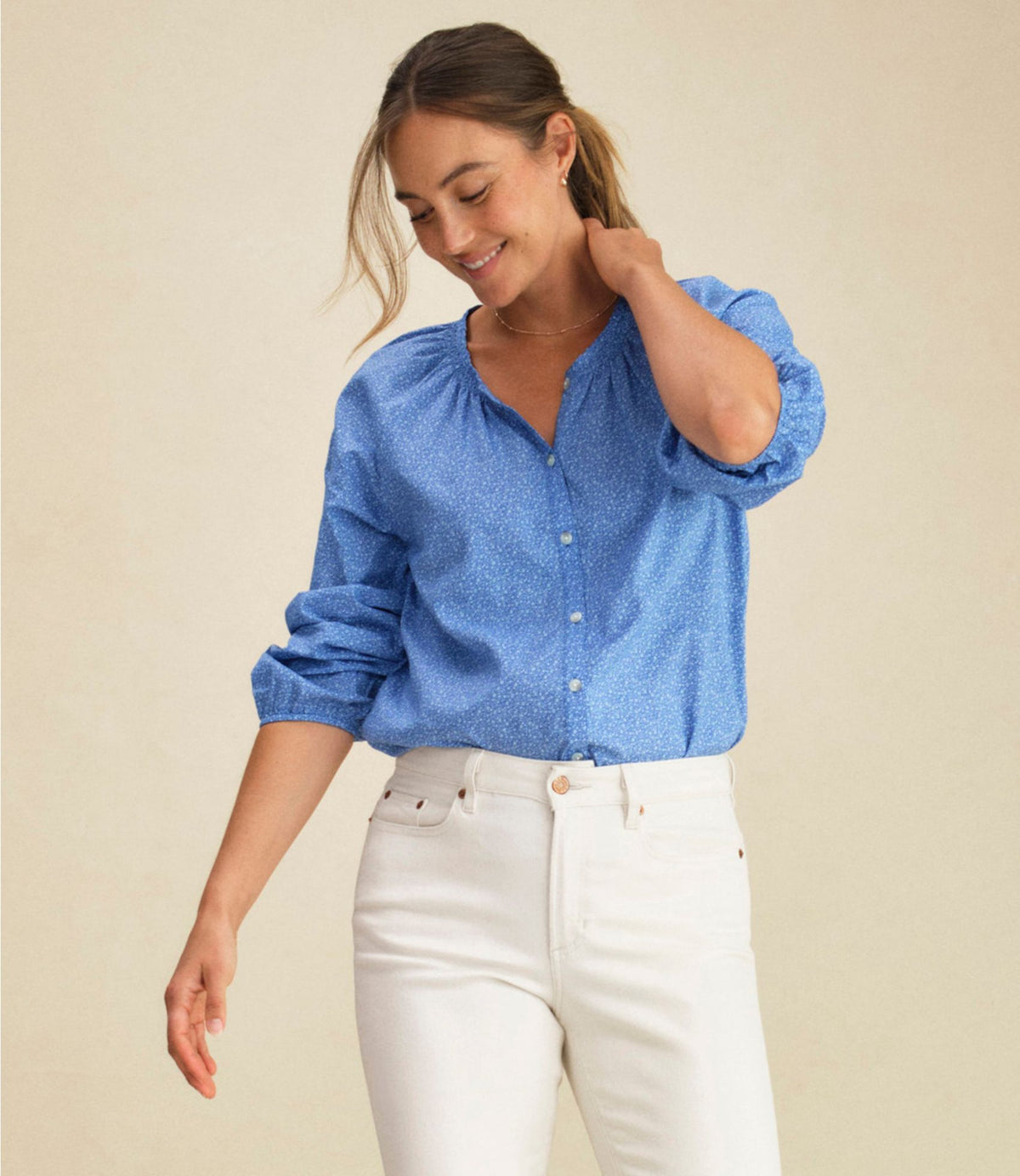 L.L.Bean Women's Whisperweight Poplin Shirt, Long-Sleeve Bordeaux Plaid