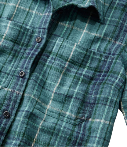 L.L.Bean Women's 1912 Field Flannel Shirt Bordeaux Buffalo