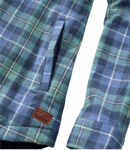 L.L.Bean Women's Scotch Plaid Flannel Shirt, Relaxed Zip Hoodie Washed MacNeil
