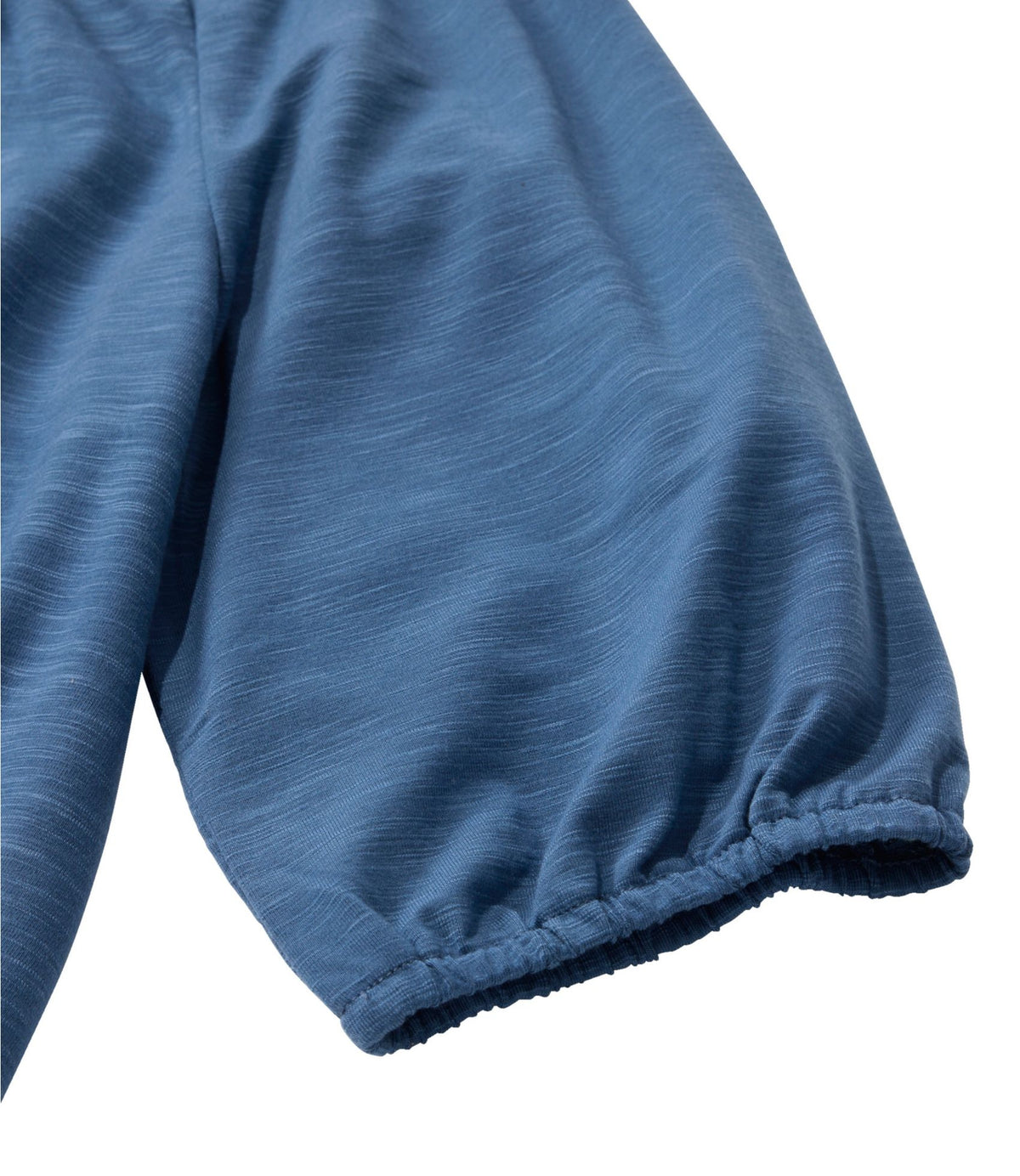 L.L.Bean Women's Camden Hills Tee, Elbow-Sleeve Button-Front Shirt Bright Mariner