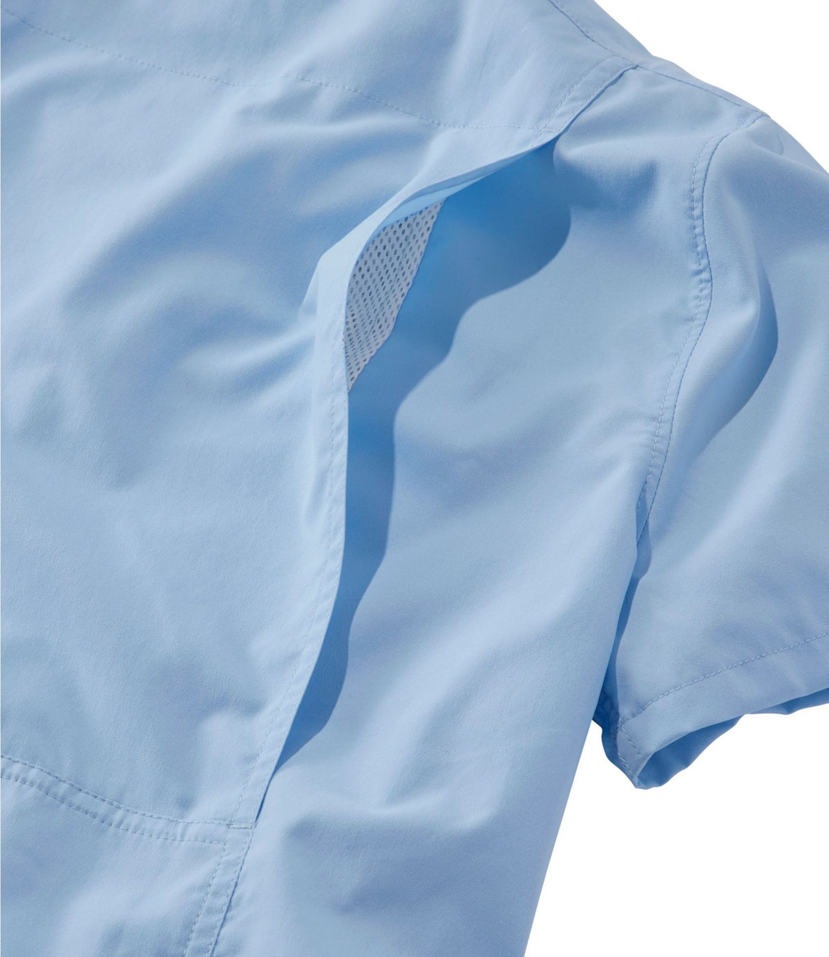 L.L.Bean Women's Tropicwear Shirt, Short-Sleeve Lapis Quartz