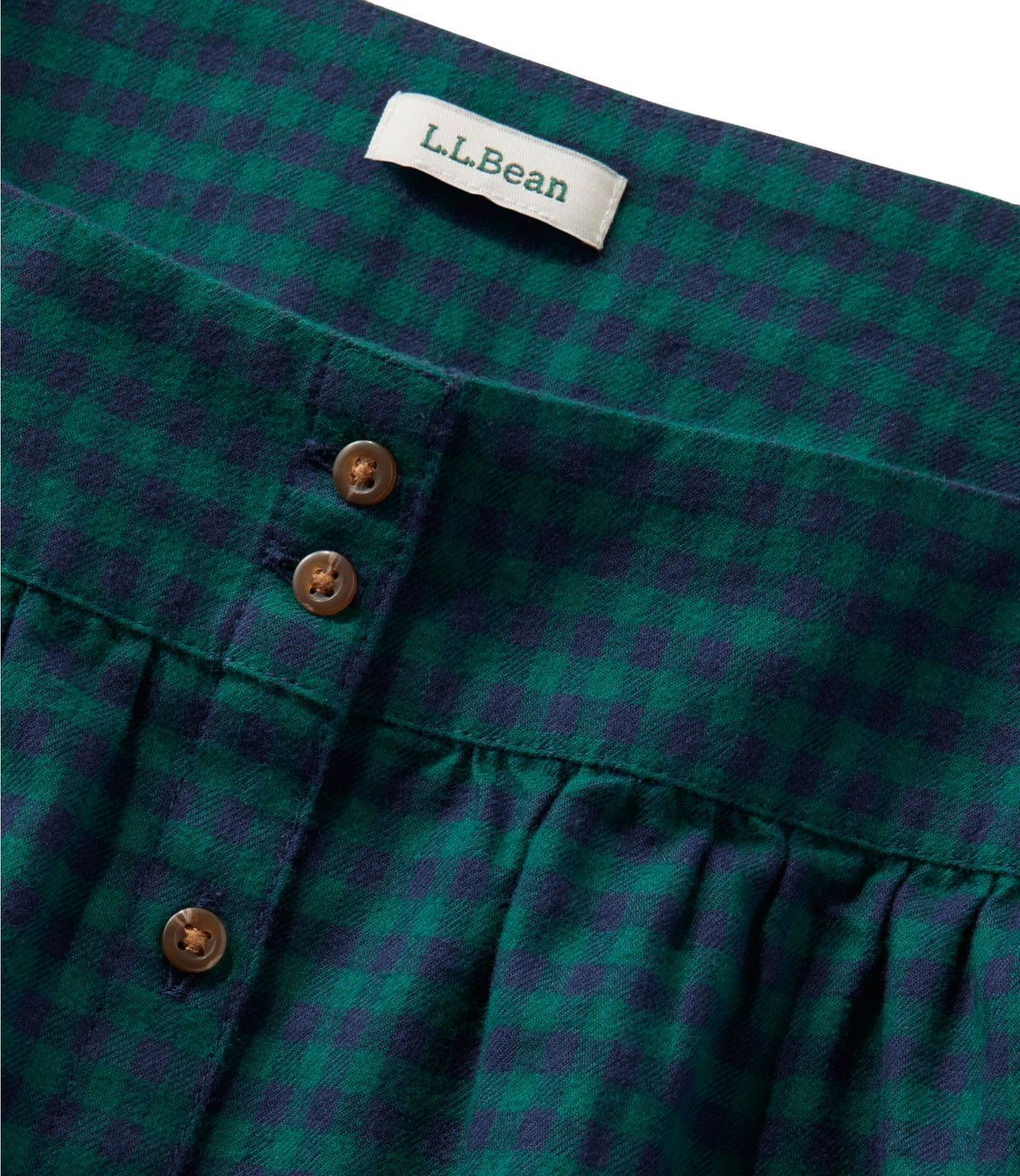 L.L.Bean Women's Whisperweight Flannel Shirt, Squareneck Rustic Red