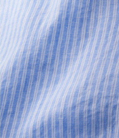 L.L.Bean Women's Premium Washable Linen Shirt, Tunic Stripe