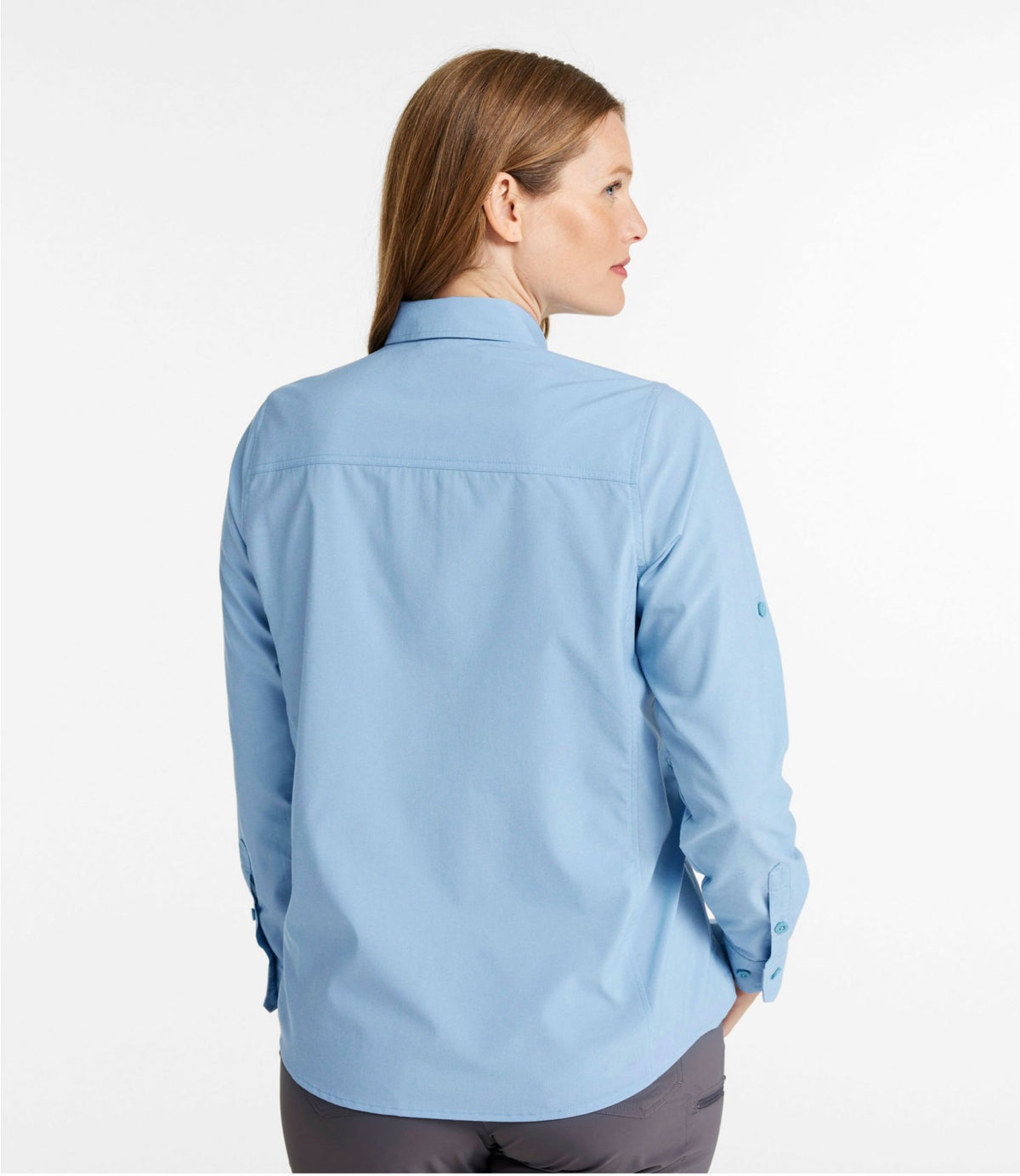 L.L.Bean Women's No Fly Zone Shirt, Long-Sleeve Faded Redwood