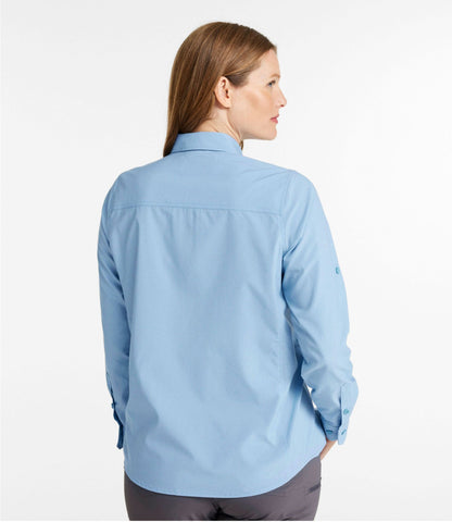 L.L.Bean Women's No Fly Zone Shirt, Long-Sleeve Faded Redwood
