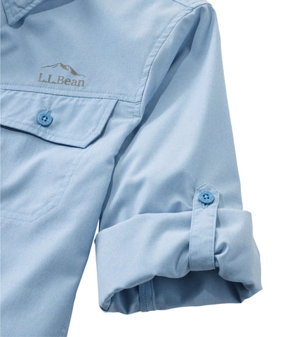 L.L.Bean Women's No Fly Zone Shirt, Long-Sleeve Faded Redwood