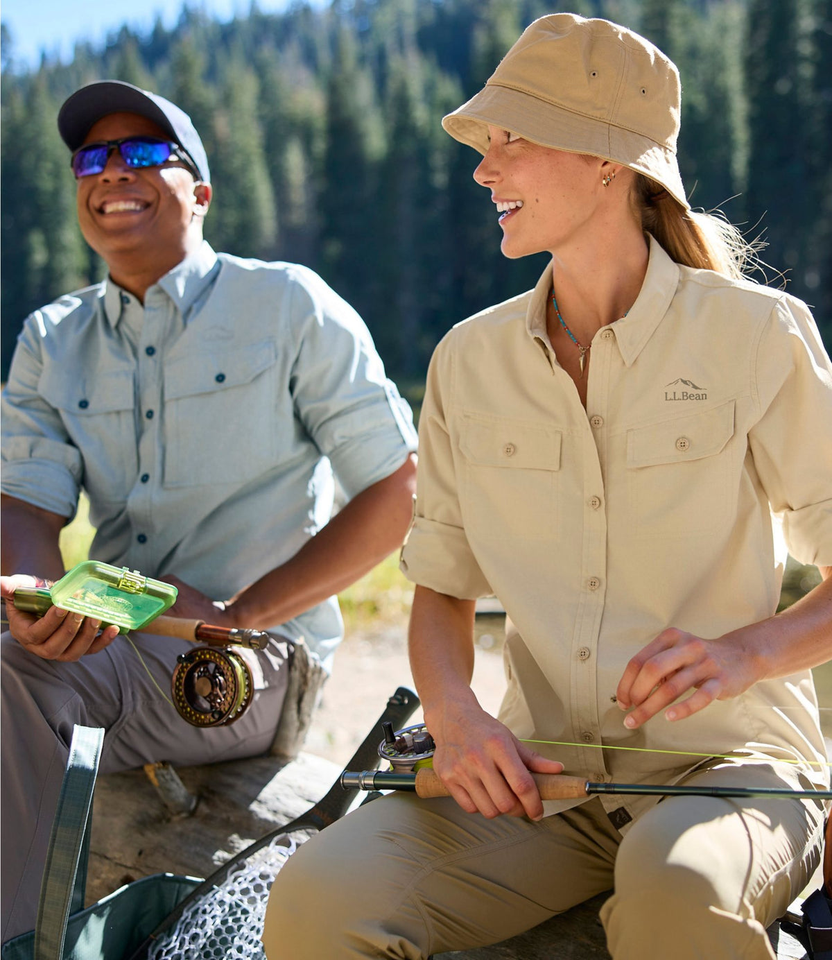 L.L.Bean Women's No Fly Zone Shirt, Long-Sleeve Faded Redwood