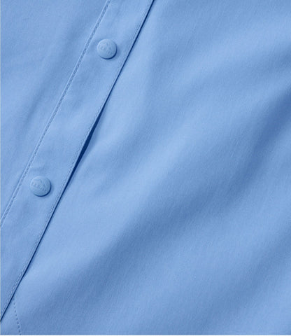 L.L.Bean Women's Tropicwear CoolPro Fishing Shirt, Long-Sleeve Brightwater Blue