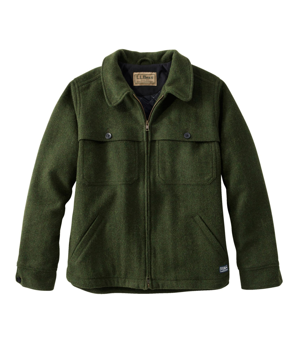 L.L.Bean Women's Maine Guide Zip Front Jac-Shirt with PrimaLoft Loden
