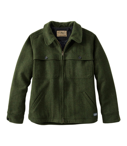 L.L.Bean Women's Maine Guide Zip Front Jac-Shirt with PrimaLoft Loden