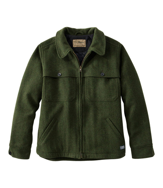 L.L.Bean Women's Maine Guide Zip Front Jac-Shirt with PrimaLoft Loden