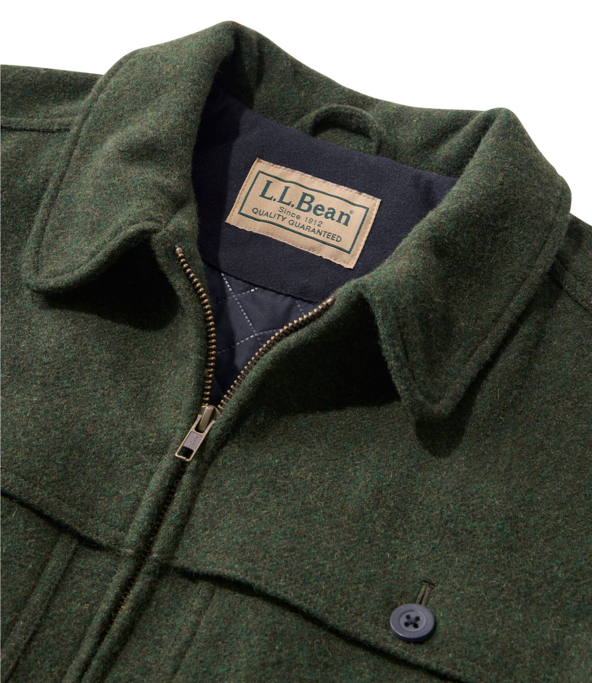 L.L.Bean Women's Maine Guide Zip Front Jac-Shirt with PrimaLoft Loden