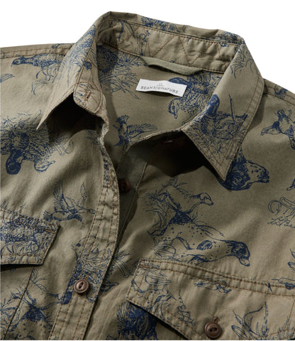 L.L.Bean Women's Signature Soft Poplin Shirt, Novelty Bright Navy Plaid