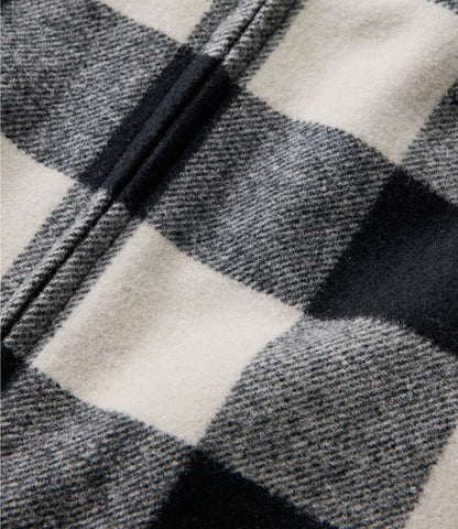 L.L.Bean Women's Maine Guide Zip Front Jac-Shirt with PrimaLoft, Plaid Coal Buffalo