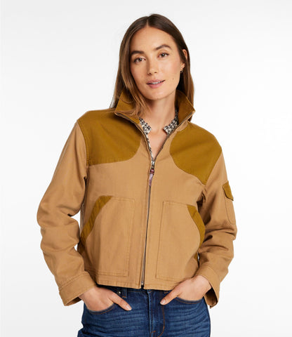 L.L.Bean Women's Signature Northwoods Canvas Jacket Marsh Brown