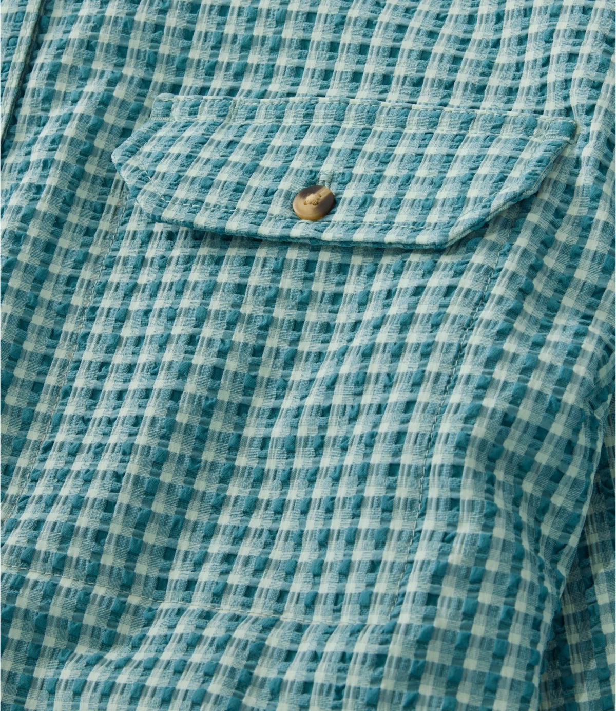 L.L.Bean Women's No Fly Zone Explorer Shirt Classic Teal Blue