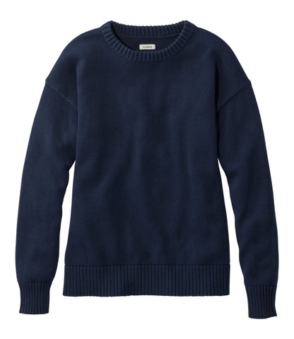 L.L.Bean Women's The Original Double L® Sweater, Crewneck Classic Navy