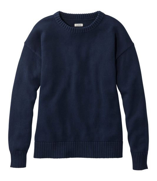 L.L.Bean Women's The Original Double L® Sweater, Crewneck Classic Navy
