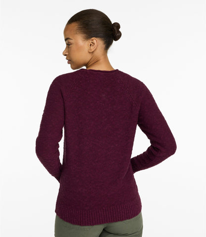 L.L.Bean Women's Midweight Cotton Slub Rollneck Pullover Bay Leaf