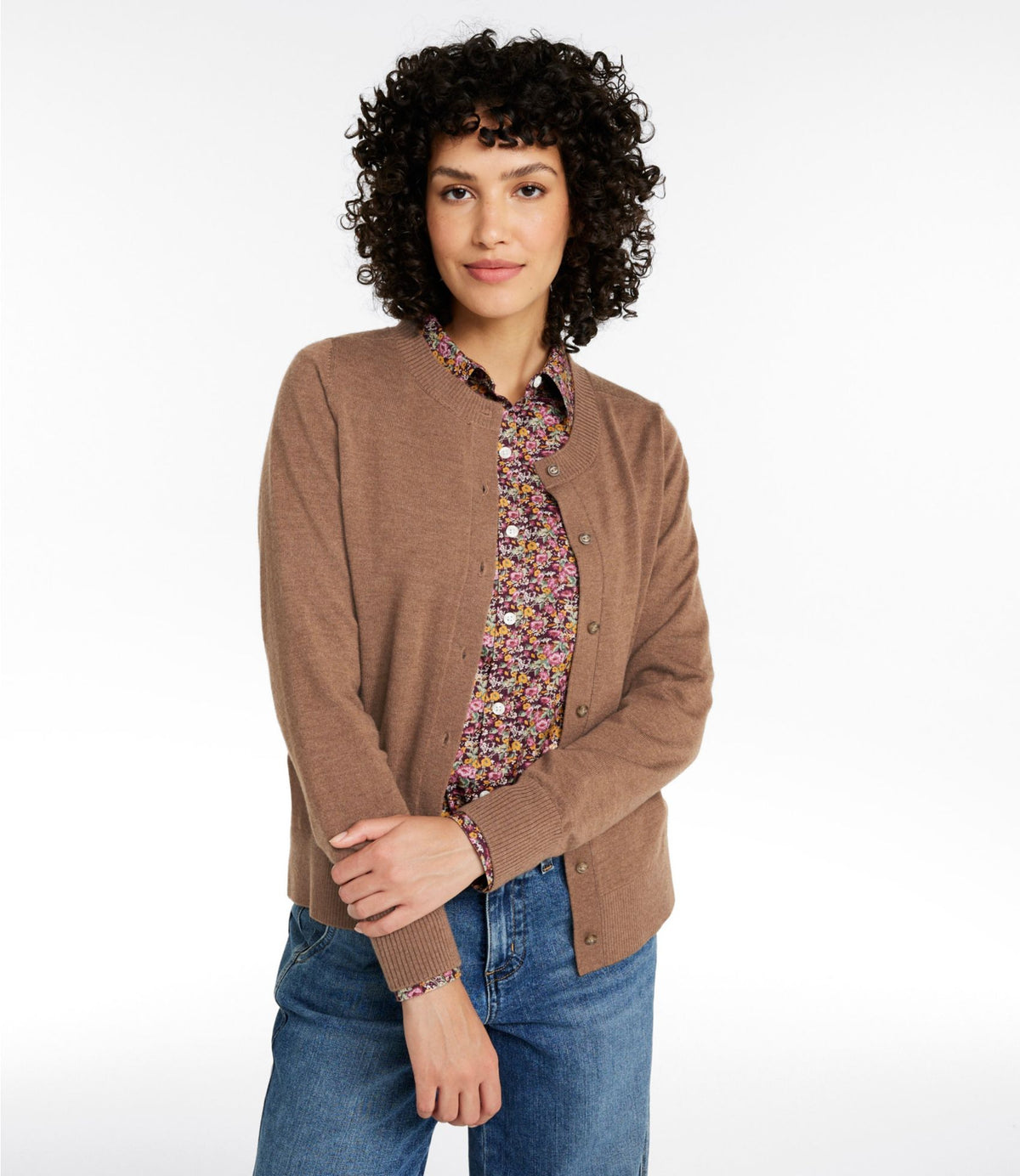L.L.Bean Women's Essential Merino Wool Sweater, Cardigan Classic Navy