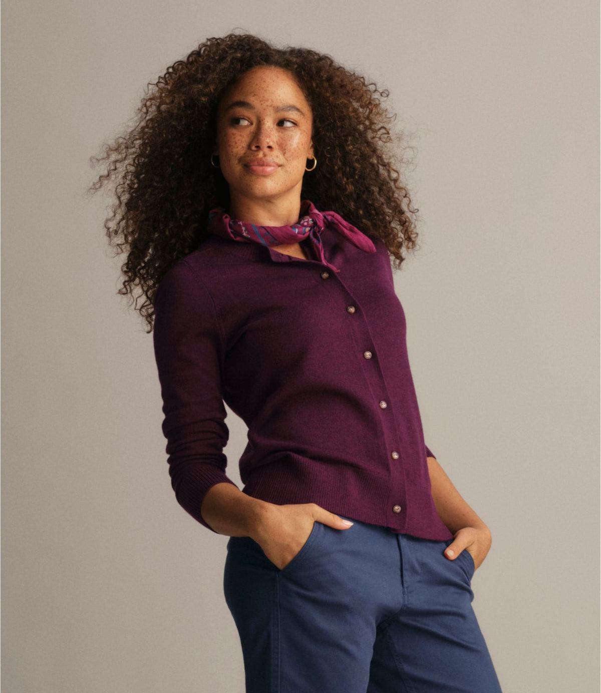 L.L.Bean Women's Essential Merino Wool Sweater, Cardigan Classic Navy