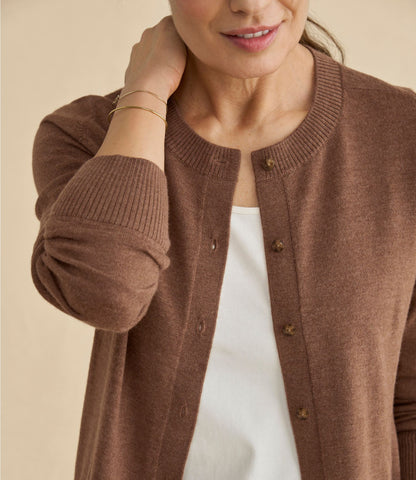L.L.Bean Women's Essential Merino Wool Sweater, Cardigan Classic Navy