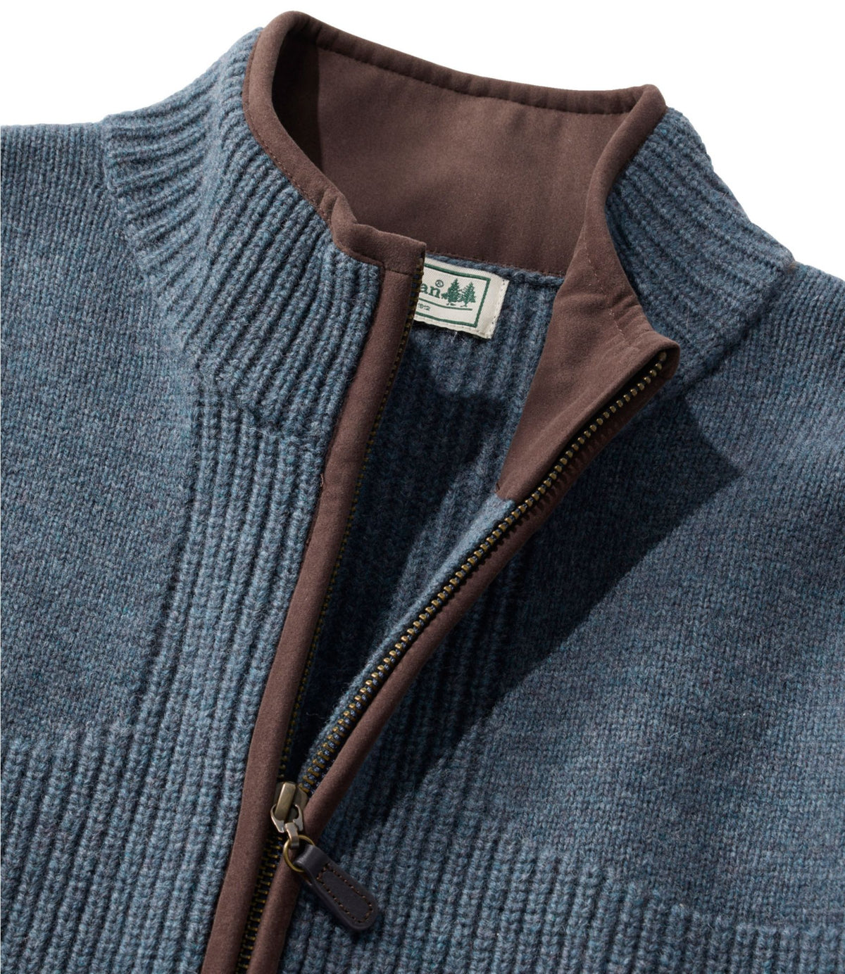 L.L.Bean Women's Waterfowl Sweater, Full-Zip Dark Cinder