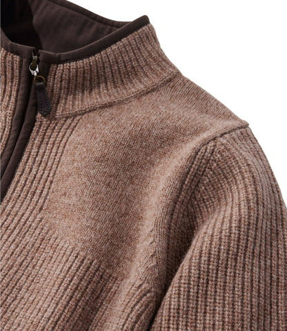 L.L.Bean Women's Waterfowl Sweater, Full-Zip Dark Cinder