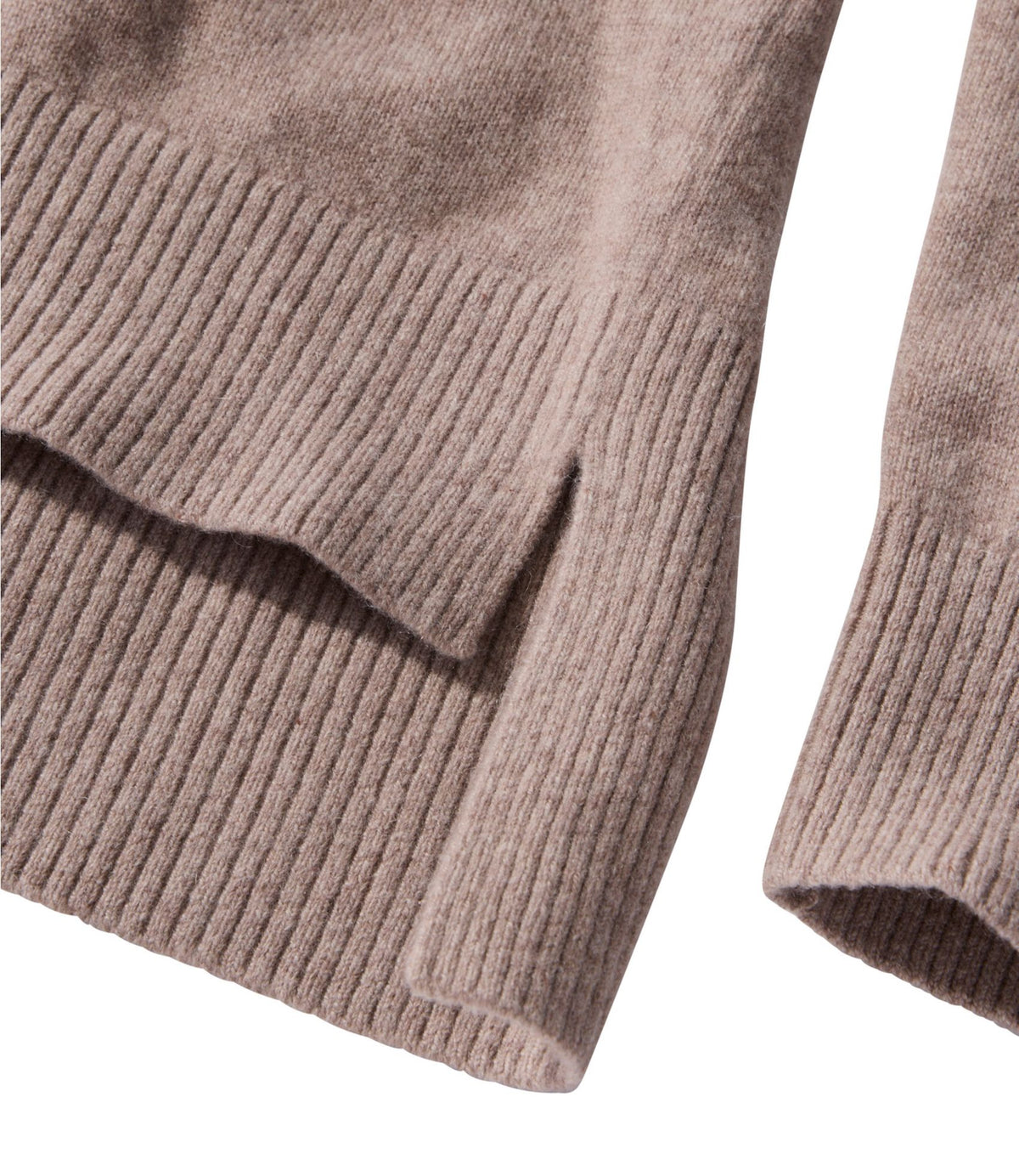 L.L.Bean Women's Classic Cashmere Sweater, Relaxed Polo Camel Heather