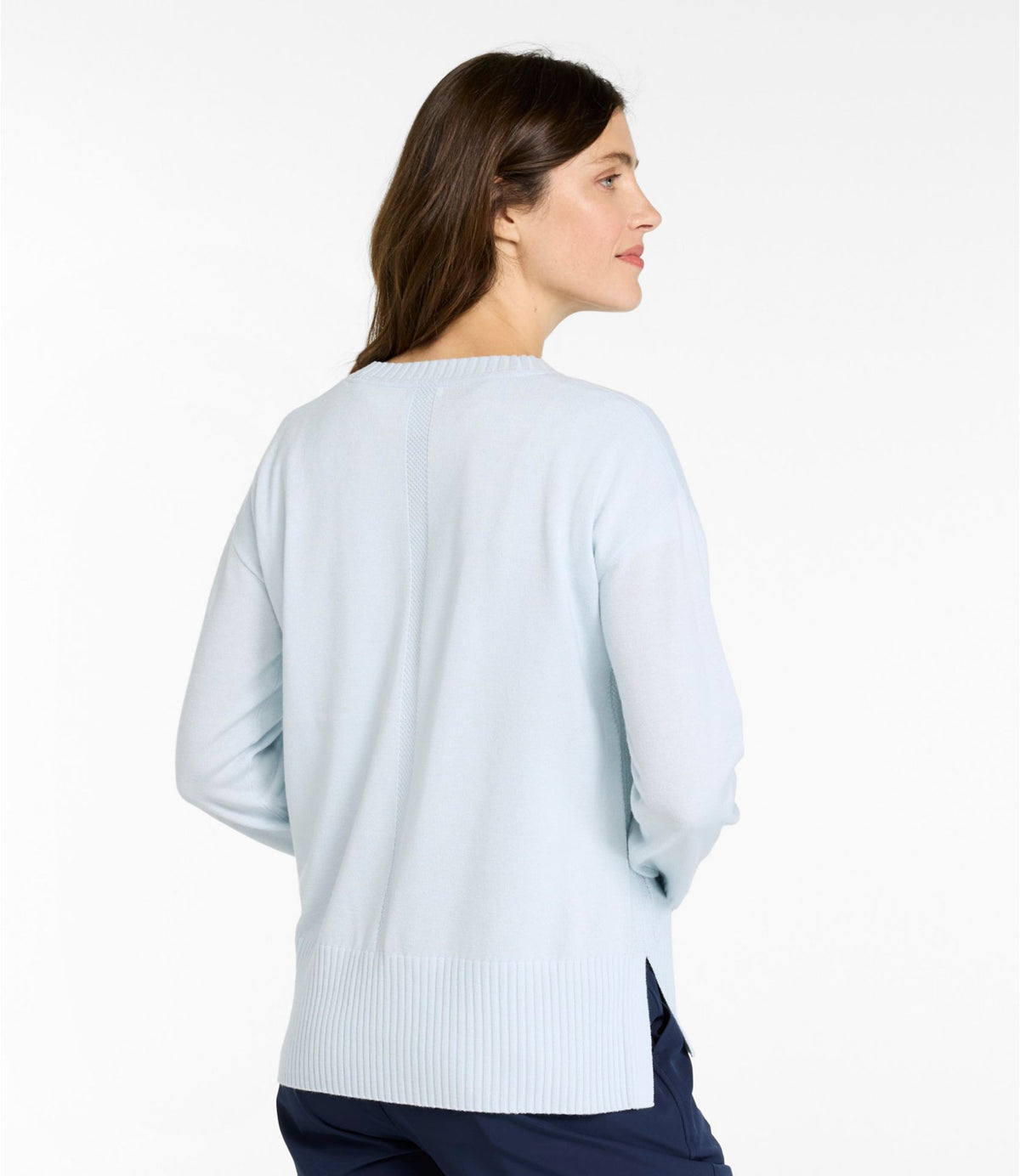 L.L.Bean Women's VentureSoft Sweater Pullover Icy Blue