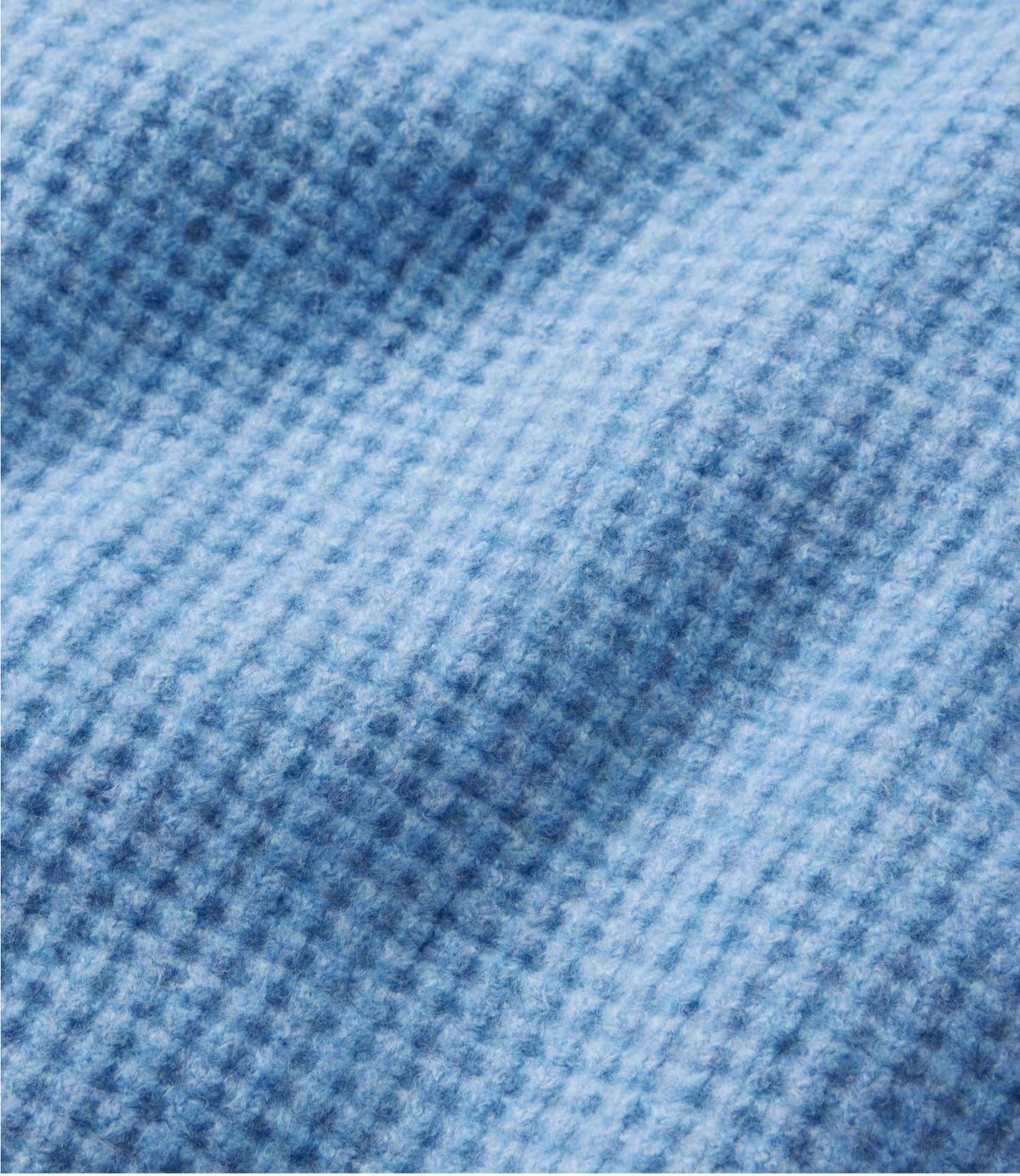 L.L.Bean Women's SuperSoft Waffle Sweater, Crewneck Blue Aster Heather