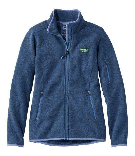 L.L.Bean Women's L.L.Bean Sweater Fleece Full-Zip Jacket Classic Navy